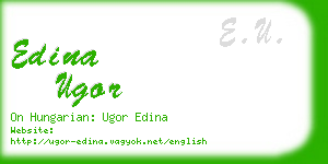 edina ugor business card